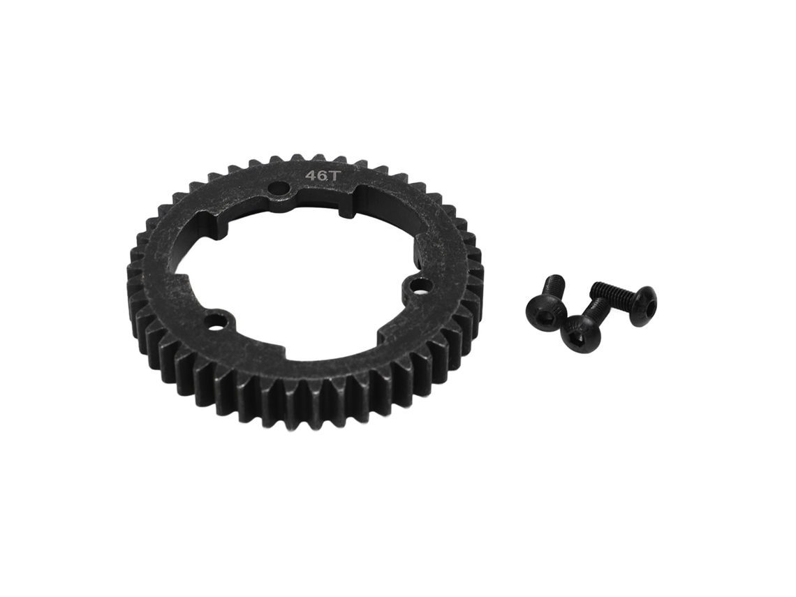 Engrenagem De Dentes 46t De Aço Preto Anti-roxo Resistente À Corrosão Para Carros Rc Acessórios Traxxas X Maxx E Revo 2.0
