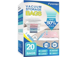 Sacos De Armazenamento A Vácuo Com Bomba Manual, Embalagem Plástico, Economizam 80% Espaço, Se Lagem Para Roupas, Malas Viagem, Cobertores, Edred