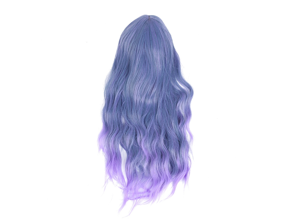 Peruca sintética da moda 2026 para festas femininas, 60cm, natural, respirável, para Halloween e uso diário.