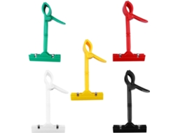 Conjunto Abaodam com 5 clipes giratórios de plástico para sinalização de exibição, carregamento livre, para mesa e escritório.