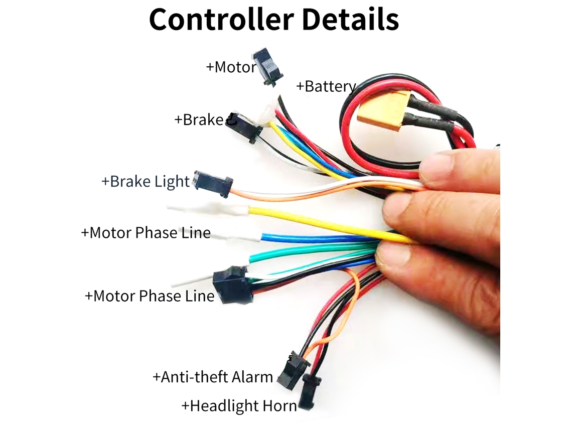 Controlador De Motor Inteligente Sem Escova + Display Para Scooter Elétrico Kugoo M4 48v Alumínio 10 Polegadas