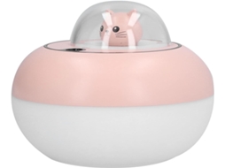 Umidificador Fofo De 300ml, Alimentado Por Usb, Com Luz Colorida Para Uso Em Casa Ou No Escritório