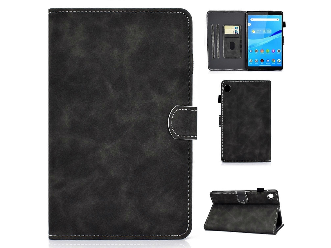 Capa Para Tablet Lenovo Tab M10 3ª Geração Com Textura De Couro Bovino Costurado