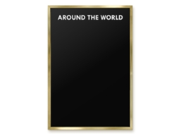 Magnetic Wall Board Around The World For The Office Espelharte (40x60 Cm)
