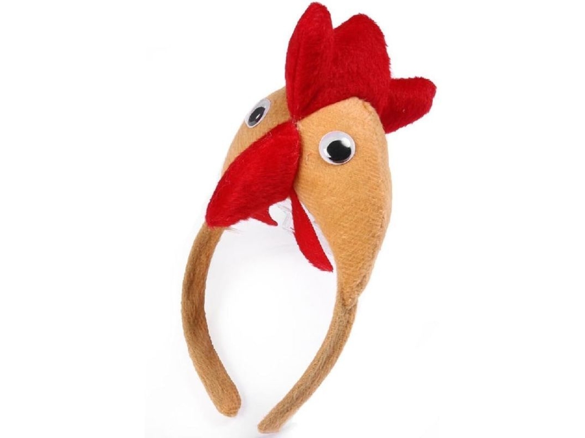 Diadema De Gallina Para Festa De Adultos Traje Disfraz Acessório De Cabeça Para Halloween, Natal E Reuniões
