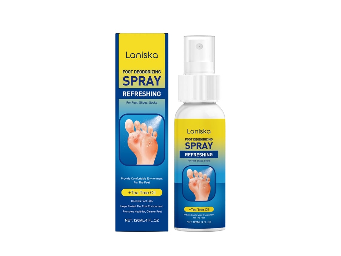 Spray De Cuidado Para Pés Com Óleo De Árvore De Chá