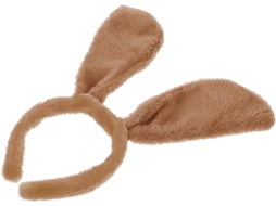 Tiara De Festa De Pelúcia Com Orelhas De Cachorro Marrons, Acessório Delicado Para A Cabeça.