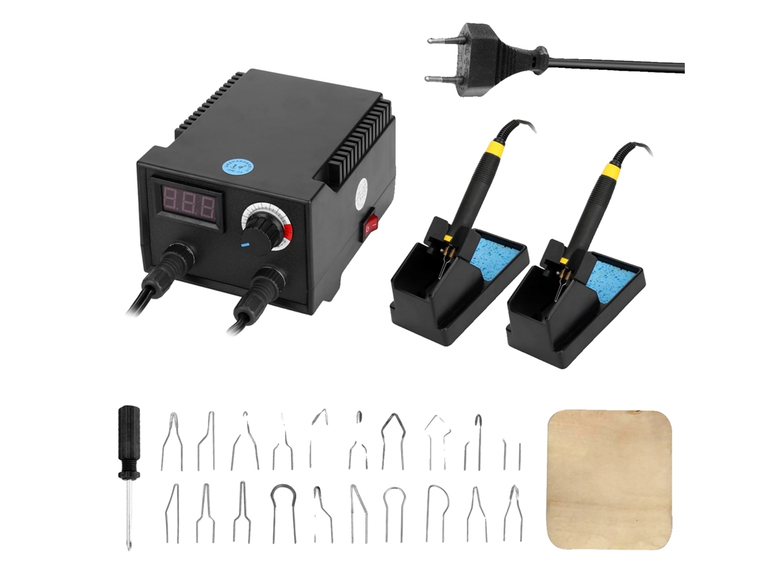 Máquina De Pirógrafo, Temperatura Ajustável, Display Digital, Kita Com Plugue Eu