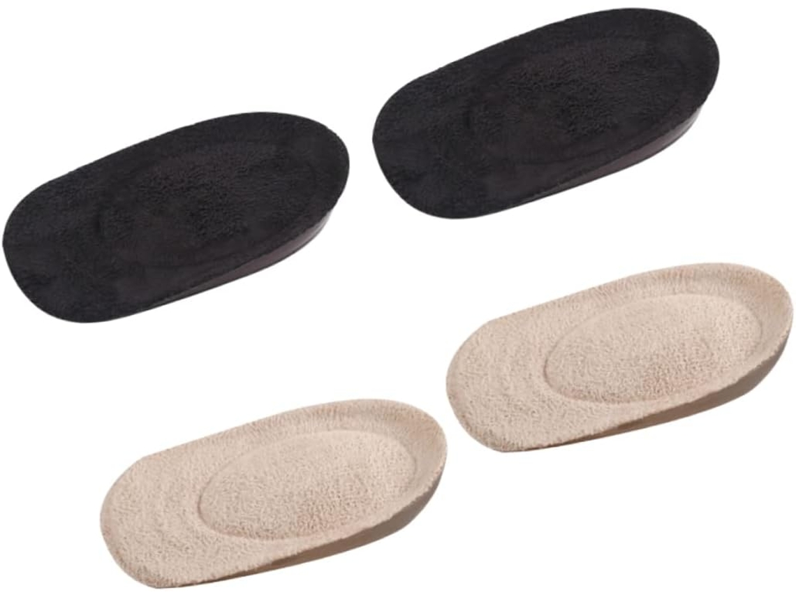 Ipetboom 2-pares De Palmilhas Antiderrapantes Para Calcanhar, Laváveis, Confortáveis Para Caminhada, Meias Palmilhas