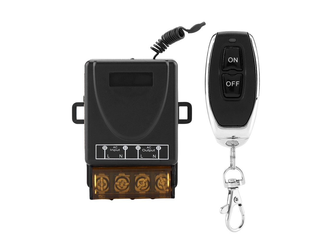 Interruptor de controle remoto sem fio unidirecional relé 3000W AC80 250V transmissor receptor | S/MARCA