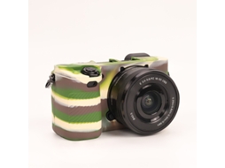 Capa para Sony A6500 Case Protetora Silicone para Câmera CUICH (camuflada)
