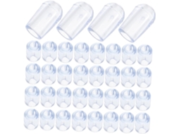 Pretyzoom 80 Peças Protetores De Grelha Pia, Pés De Pvc Transparente Para Grelha Cozinha, Capas Protetoras, Acessórios