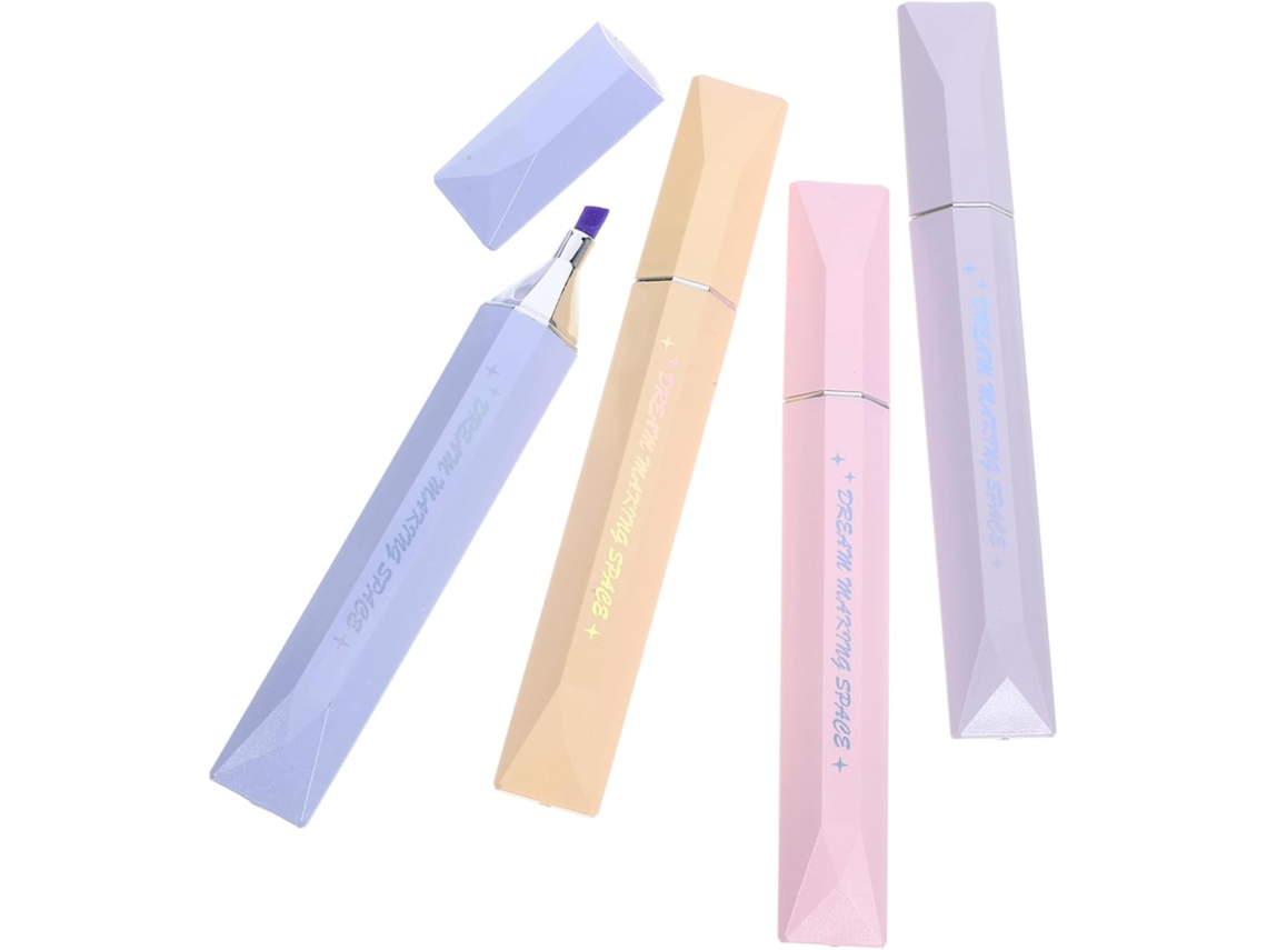 Conjunto De 4 Marcadores Luminosos Para Estudo,