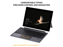 Teclado sem fio Bluetooth (fino, compatível com Surface Pro 3/4/5/6 (2017))