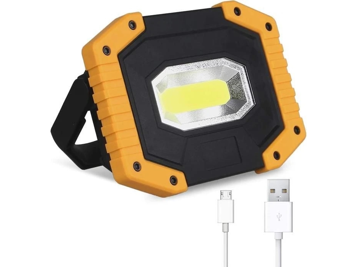 Refletor Led De Trabalho 30w Recarregável 3 Modos
