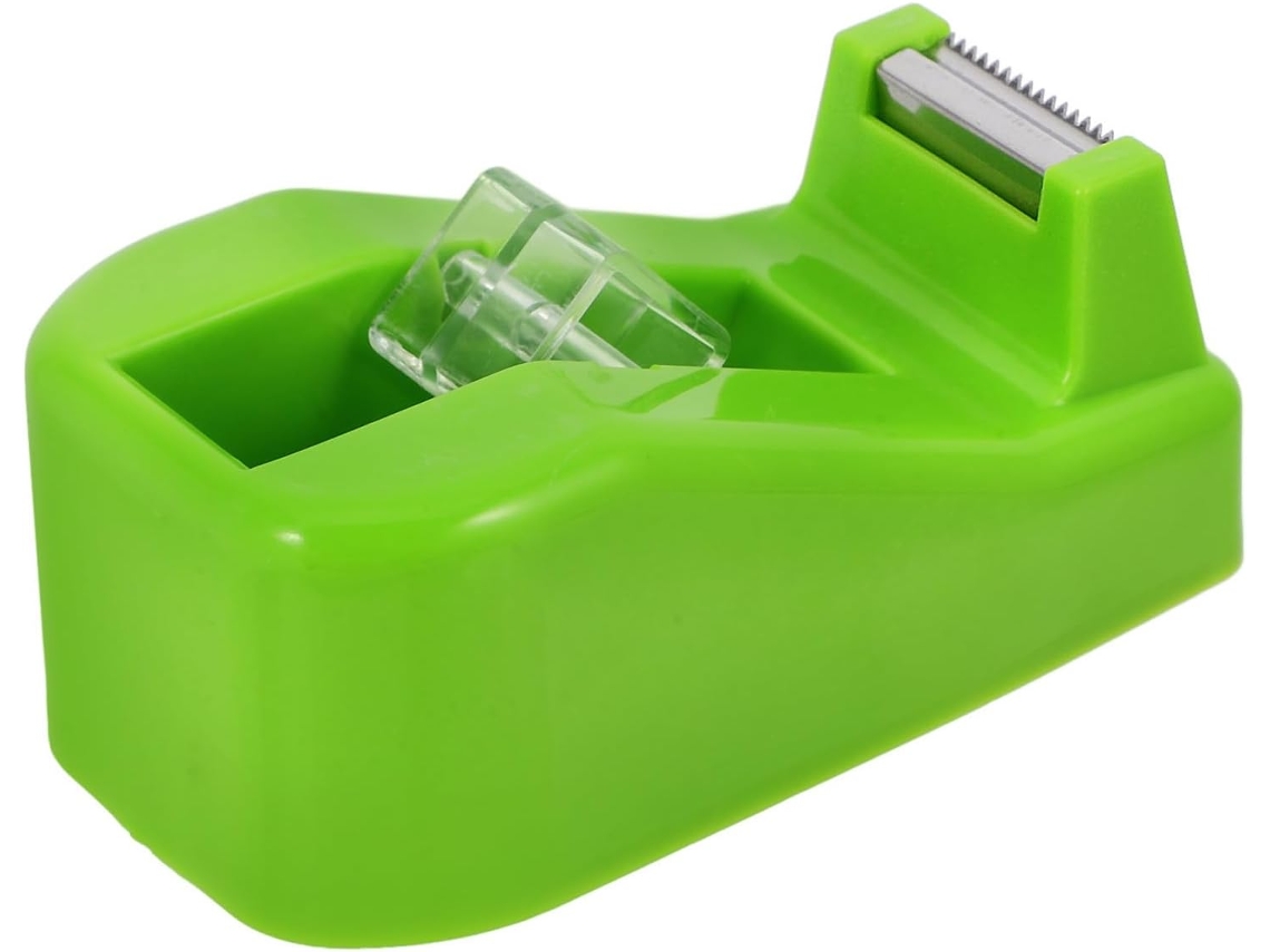 Dispensador De Fita Adesiva Vaguelly, Com Design Estético E Funcional, Feito De Abs E Metal, Na Cor Verde, Ideal Para