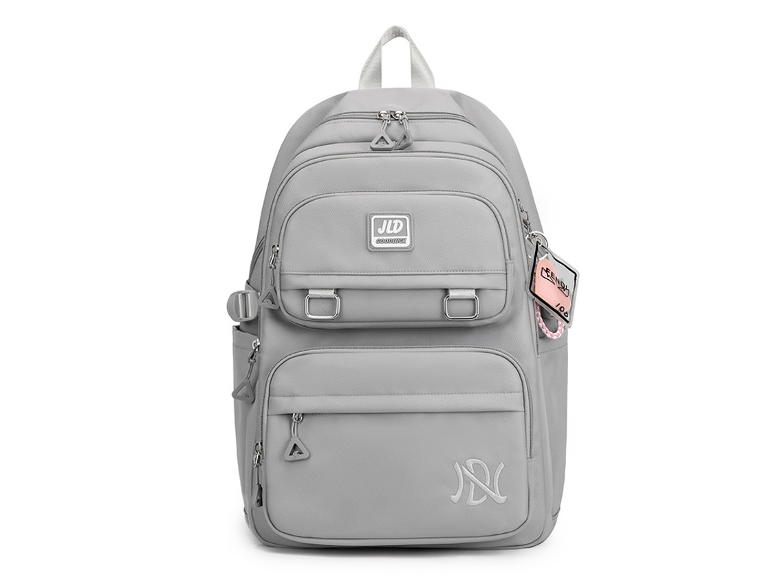 Mochila Grande Para Raparigas, Leve E Ergonómica Para Escola Básica E Secundária, Mochila Diária Para Viagem E Atividades Cinza Hexinyigjly