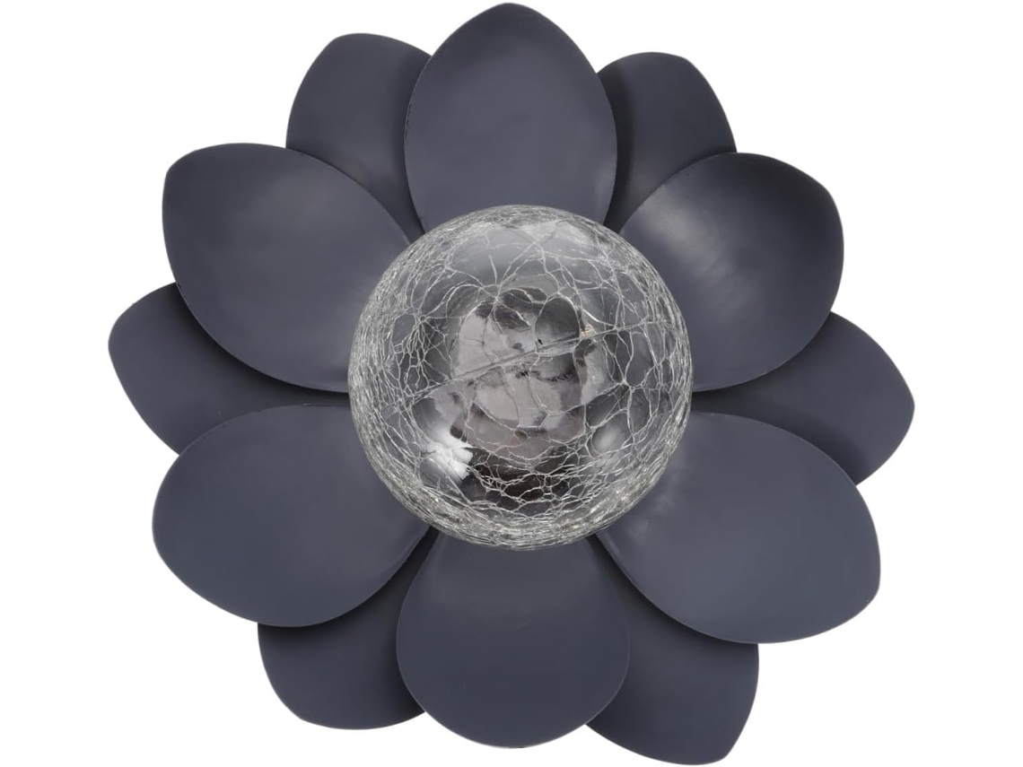 Luminária Solar Decorativa em Formato de Lótus para Jardim, Gramado e Paisagismo. SFUSHOS