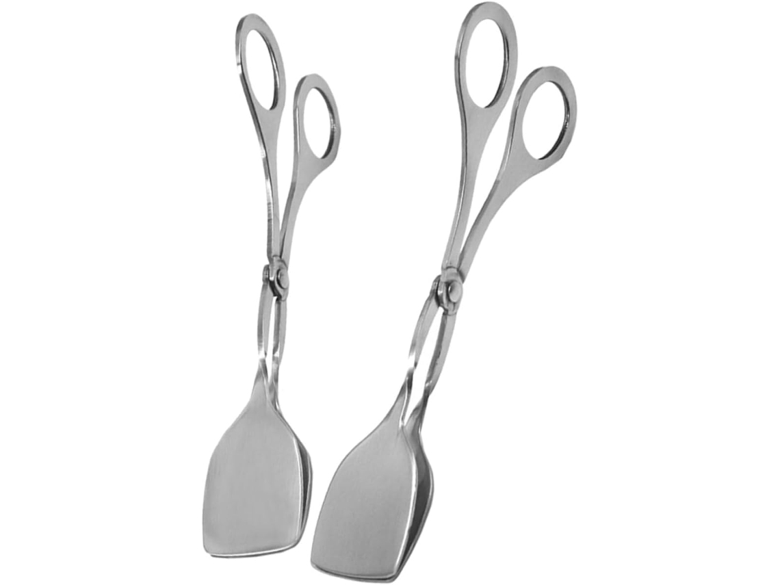 Conjunto De 2 Pinças Para Alimentos Buffet, Em Aço Inoxidável, Para Grelhar, Utensílios De Cozinha Profissionais