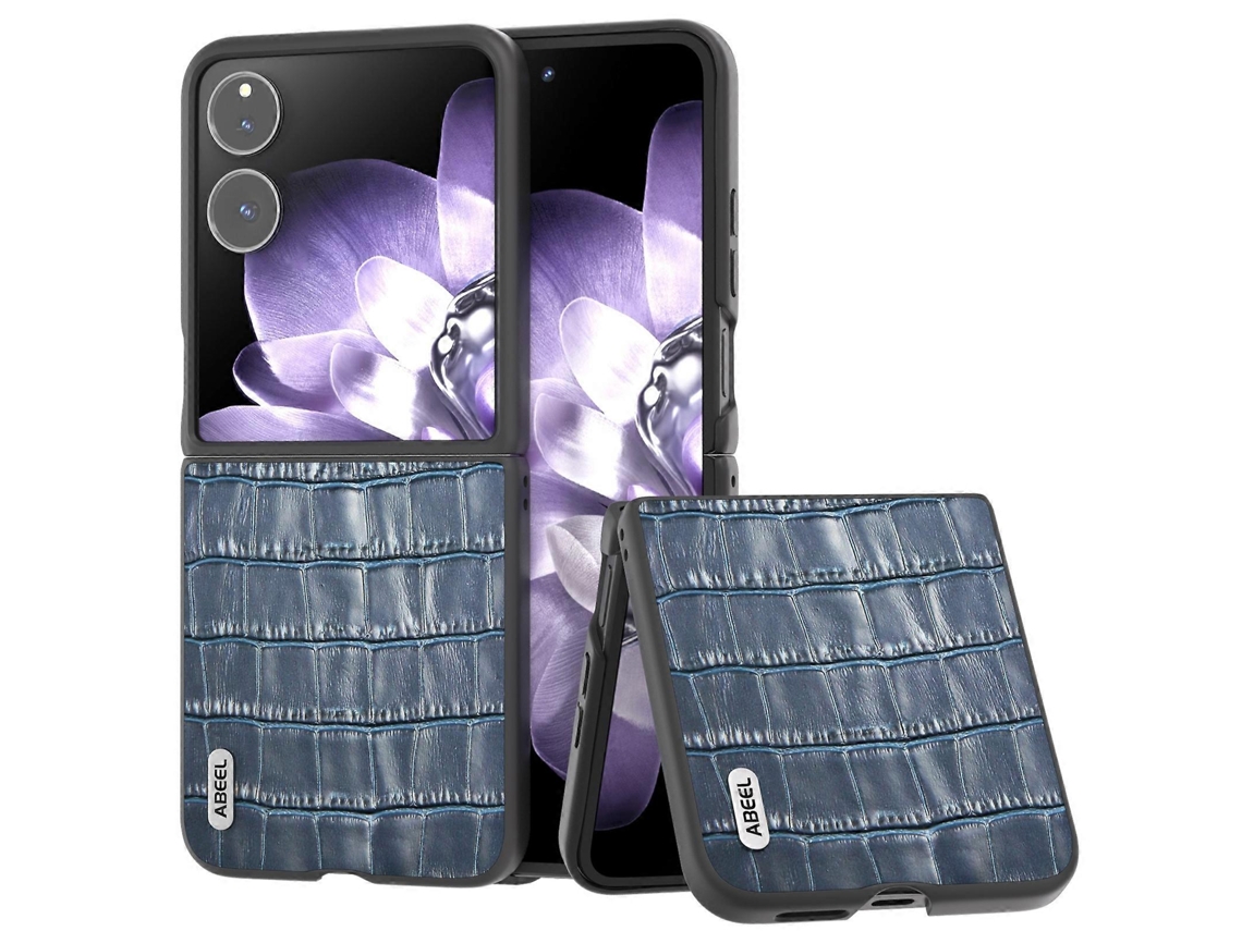 Capa De Celular De Couro Com Textura De Crocodilo Abeel