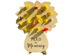 Presente Para Mãe Dia Das Mães Tabuleiro Floral De Madeira Diy