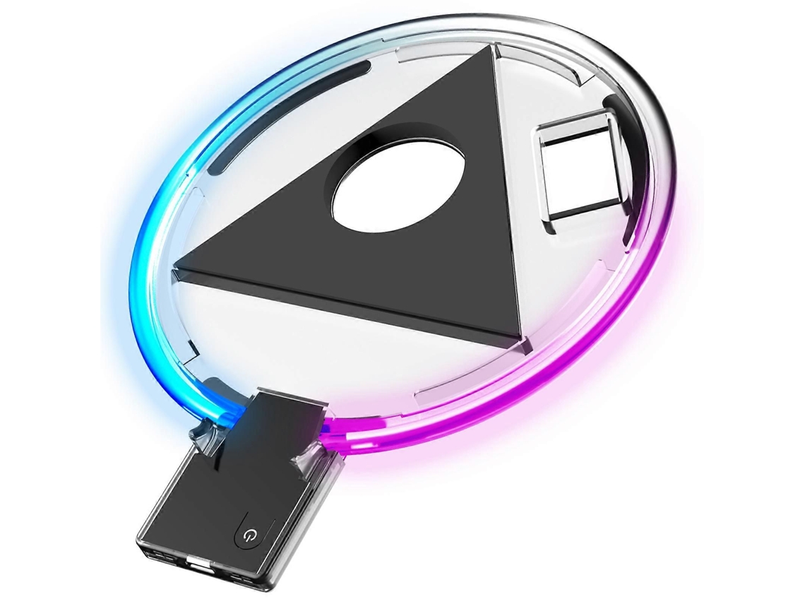 Suporte com led rgb para ps5, base ajustável com 4 modos de iluminação GOKOCO