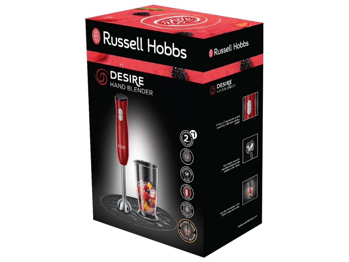 RUSSEL HOBBS Desire 0.7 L Varinha Mágica 500 W Vermelho Aço Inoxidável