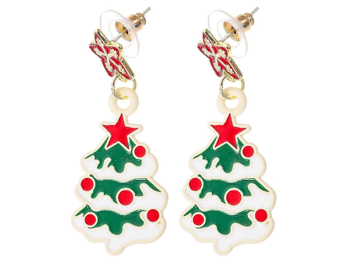 Brincos Com Design De Árvore De Natal, 1 Par, Para Mulheres