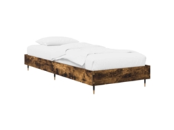Vidaxl Estrutura da Cama Carvalho Fumado 80 X 200 Cm