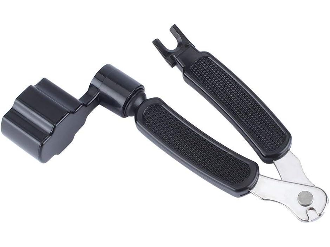 Ferramenta Multifuncional 3 em 1 para Guitarra: Enrolador de Cordas e Cortador de Cordas AQUAFORGE