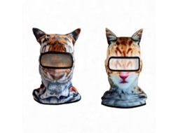 Máscara protetora solar exterior, padrão animal 3D, estilo 9 CZHHMART