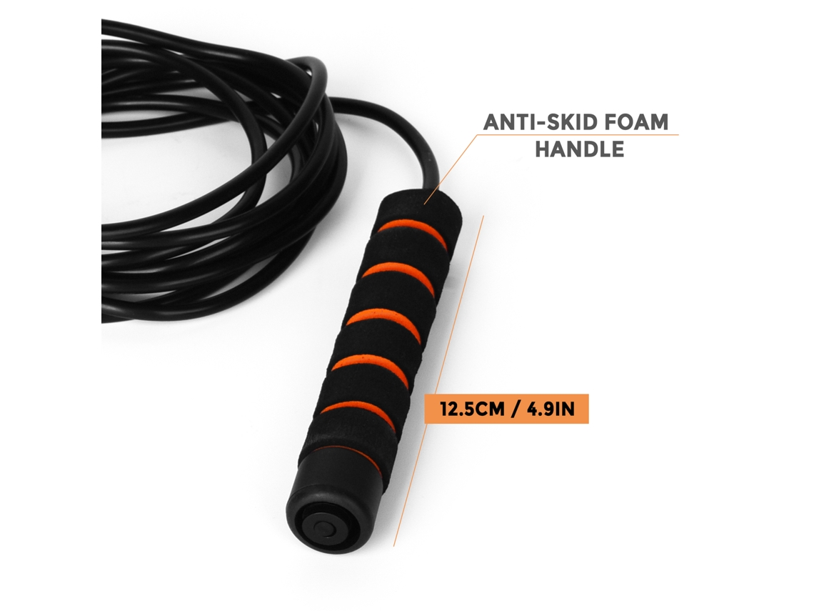 Urbannova-corda De Pular Ajustável Pvc+espuma Fitness