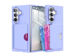Capa Para Samsung Galaxy Z Fold8 Ultra, Capa Protetora À Prova De Choque Com Compartimento Para Cartão Gertiz (lilás Claro)