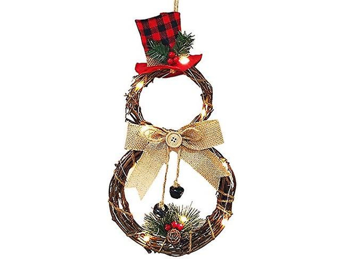 Guirlanda De Natal Decorada Luzes De Porta Guirlanda De Natal Guirlanda De Natal Presentes De Natal Olysi Shop