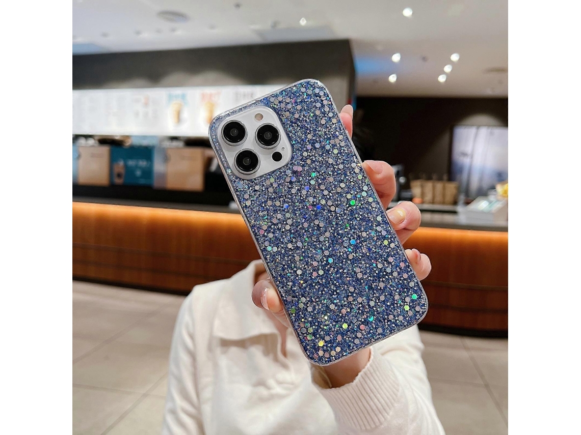 Lurelia Capa Iphone 13 Tpu Brilho Azul