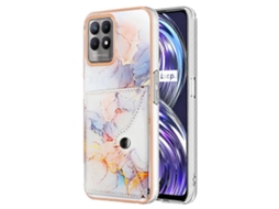 Capa De Celular Com Estampa De Mármore E Compartimento Para Cartão Imd