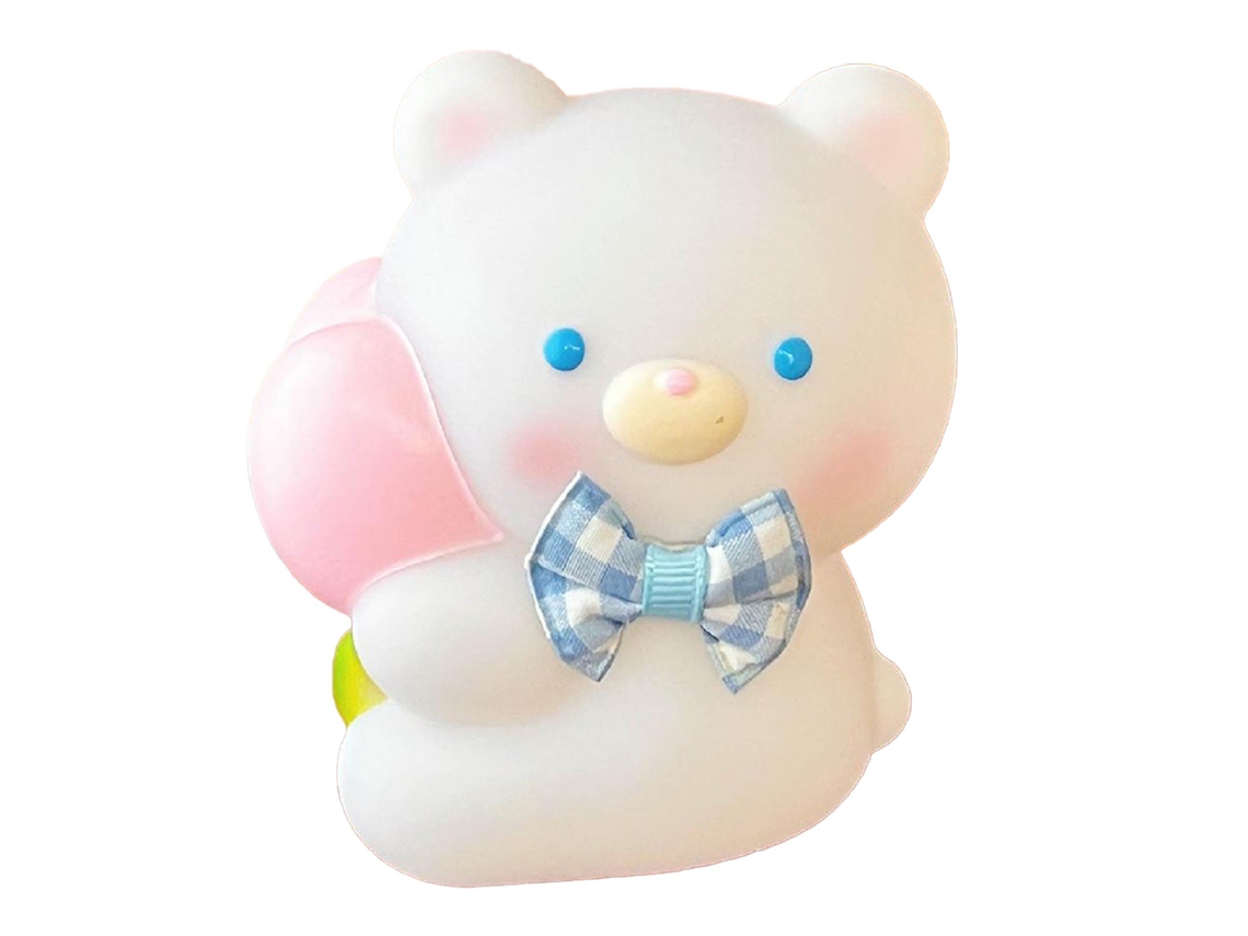 Luz noturna urso dimmable LED vinil cute cartoon multifuncional para quarto infantil com S/MARCA