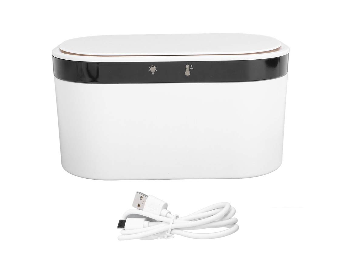 Aquecedor de toalhitas bebé USB com luz noturna e dispensador