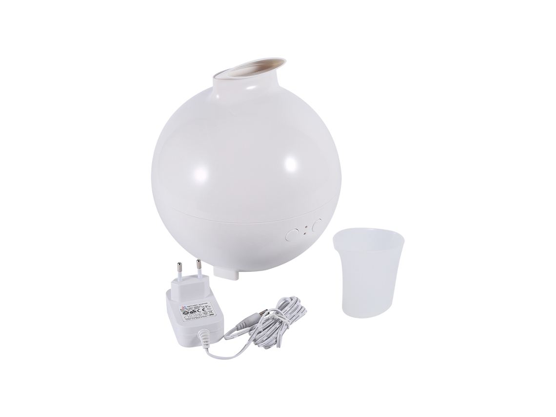 Laxiscreed Difusor De Aroma E Umidificador Com Design De Madeira, Branco, Ideal Para Aromaterapia
