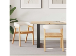 Vidaxl Cadeiras De Jantar 2 Pcs Natural 54 X 57 X 73 Cm
