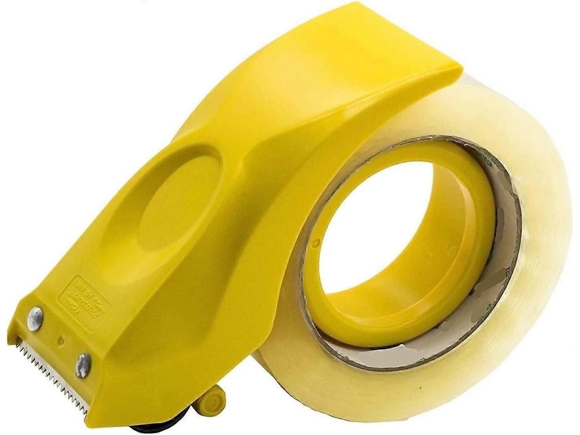 Dispensador De Fita Adesiva Manual 50 Mm (2 Polegadas), Amarelo — Vebtles