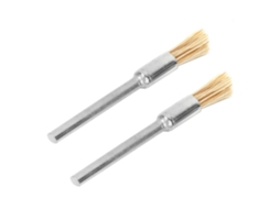 Escova De Cerdas De Porco Branca Laxiscreed Com Pega De Metal Para Polir E Remover Ferrugem