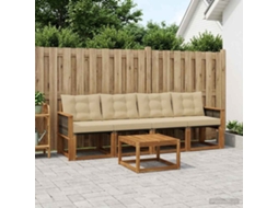 Vidaxl Conjunto De Sofás Para Exterior 5 Unid. Natural E Bege