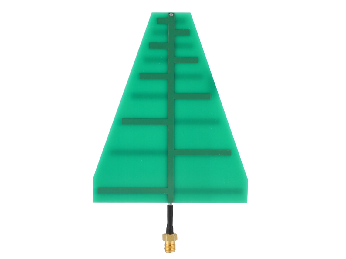 Antena Direcional Linear Logarítmica Periódica Ultralarga De 15 W E 5, 6 Db Na Faixa De Frequência 1, 35 Ghz A 9, 5 Ghz