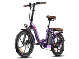 Bicicleta Elétrica Dobrável FAFREES F20 Pro com Bateria de 20ah, Pneus Largos de 20 Polegadas e 7 Velocidades.