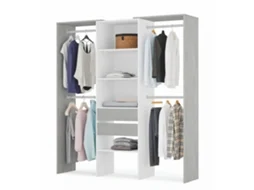 Armário de vestir Vestido Branco - Cimento x 202 x 50 cm