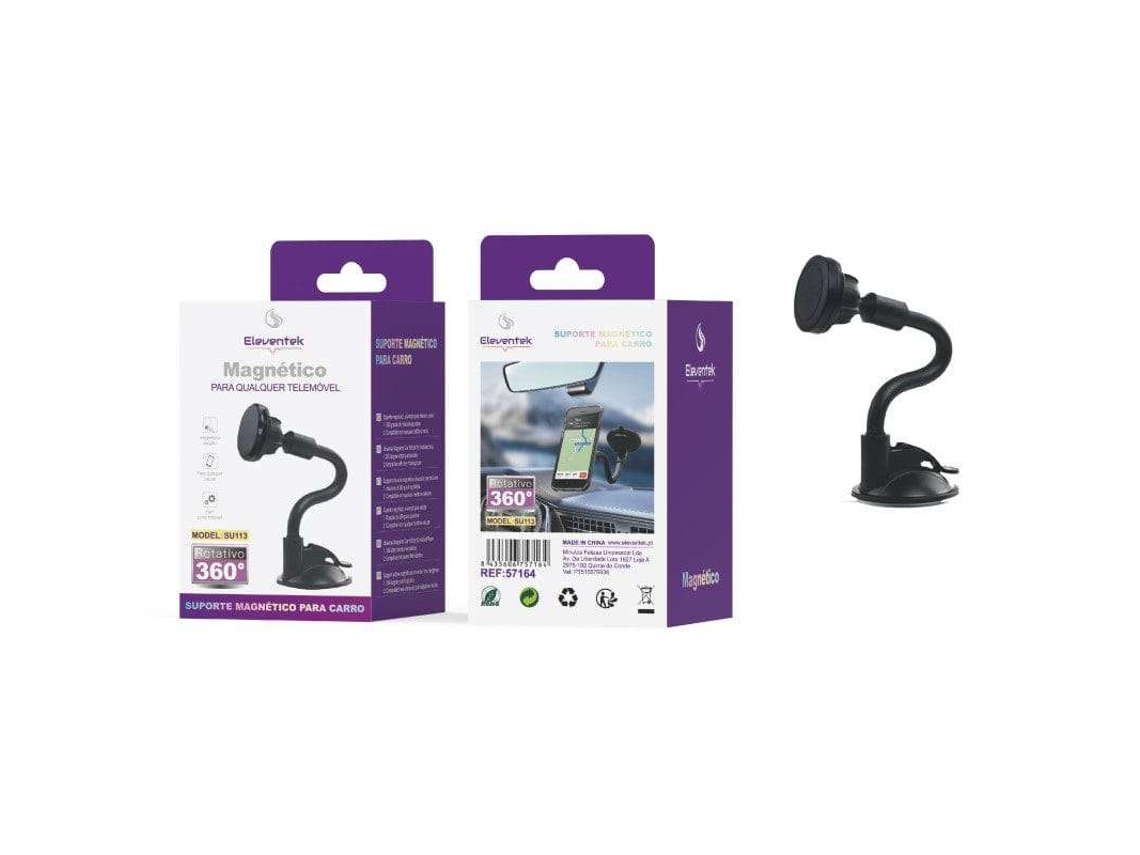 Suporte Magnético de Telemóvel para Carro com Ventosa ELEVENTEK
