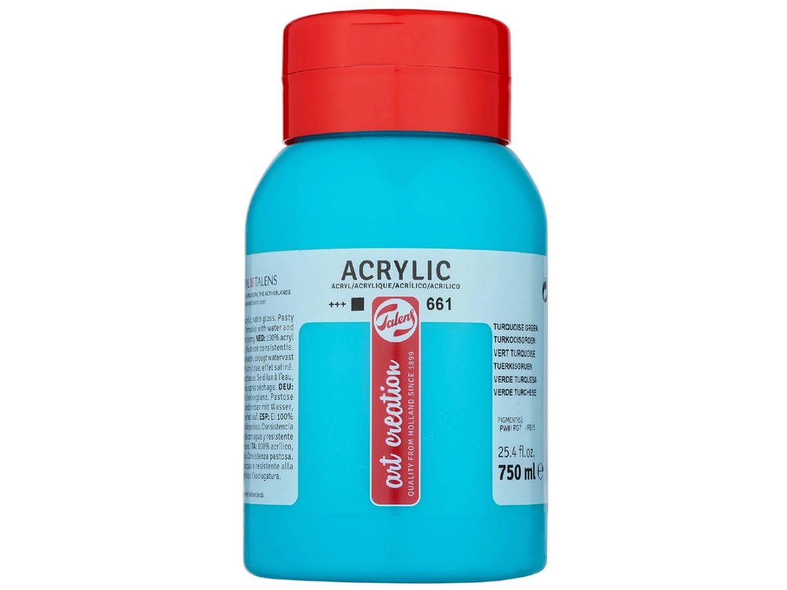 Tinta Acrílica ROYAL TALENS Artcreation Verde Turquesa 750 Ml