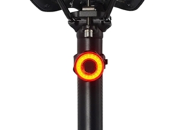 Luz Traseira de Bicicleta Automática Recarregável Preto