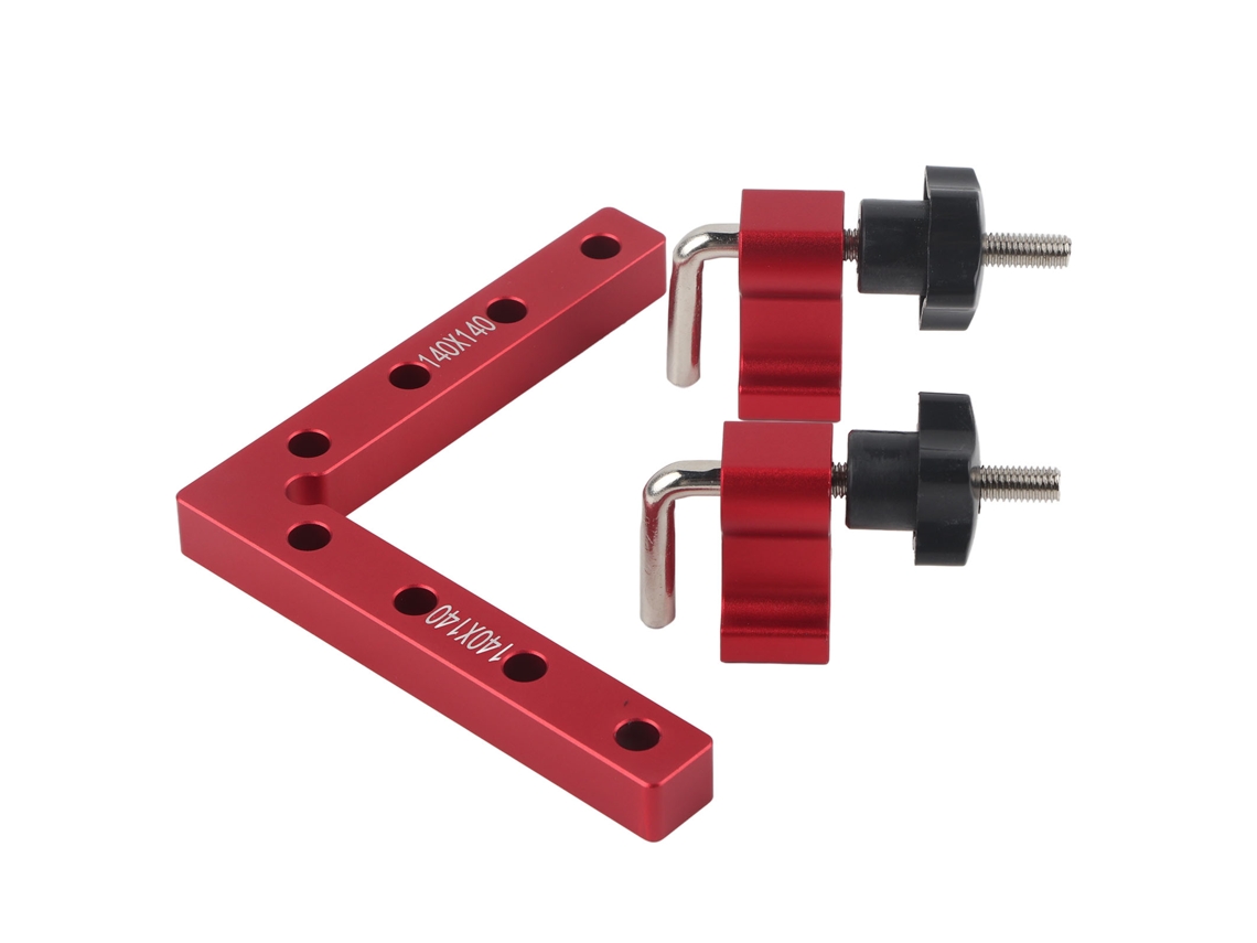 Ferramenta De Fixação Ângulo Retto 90° Clamp L Forma Apoio De Posicionamento Painel 140mm Carpintaria